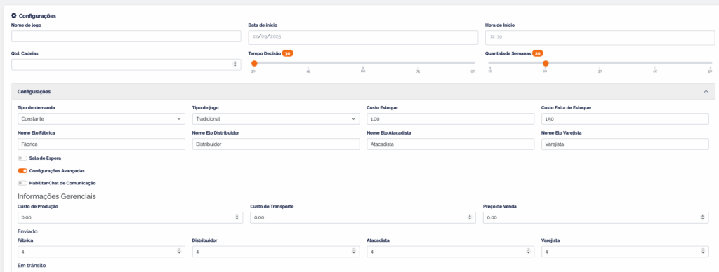 BeerGame OGG online para aprendizagem prática